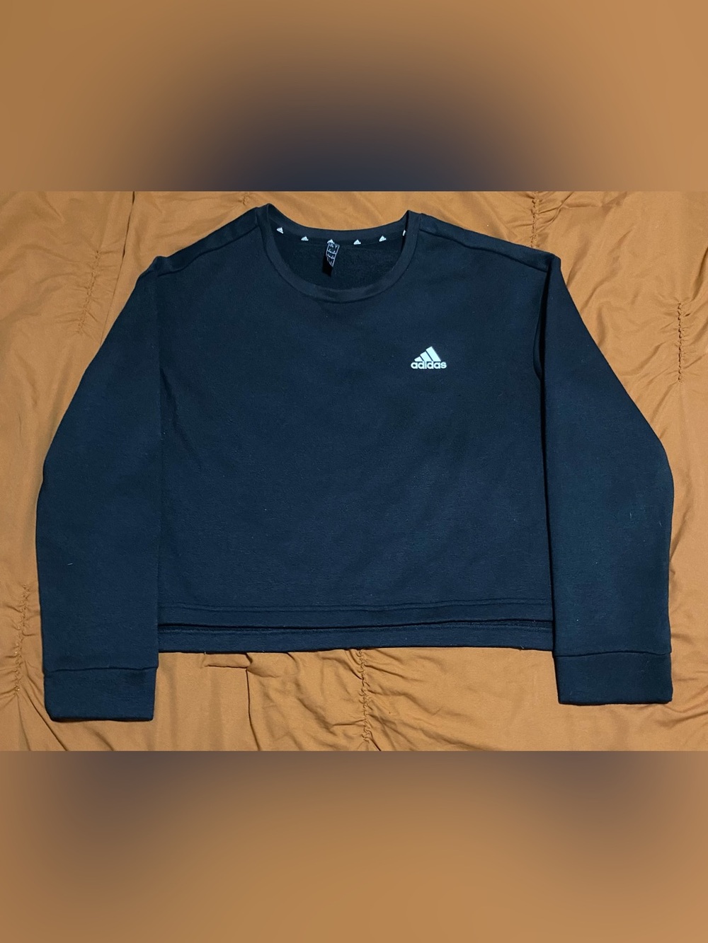 adidas Black women’s Cropped Crewneck Sweatshirt